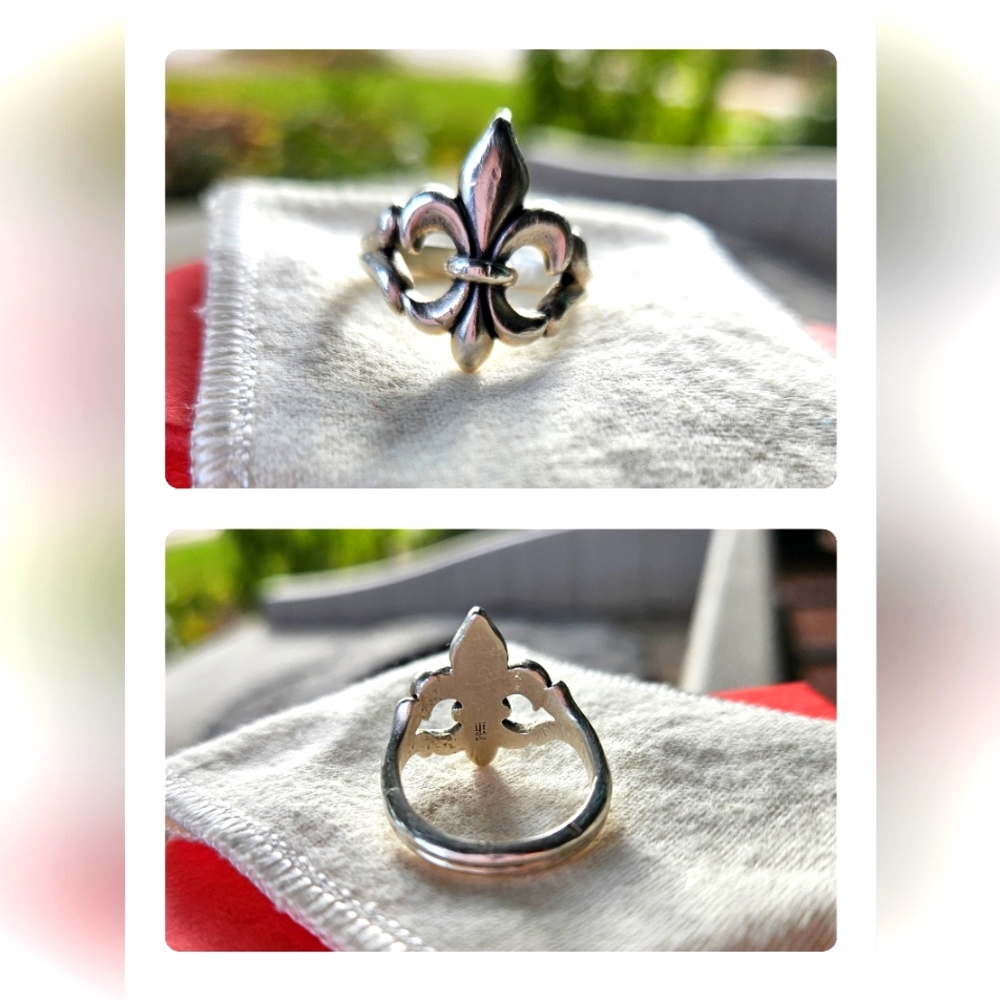 James Avery Fleur De Lis Ring .925 Retired